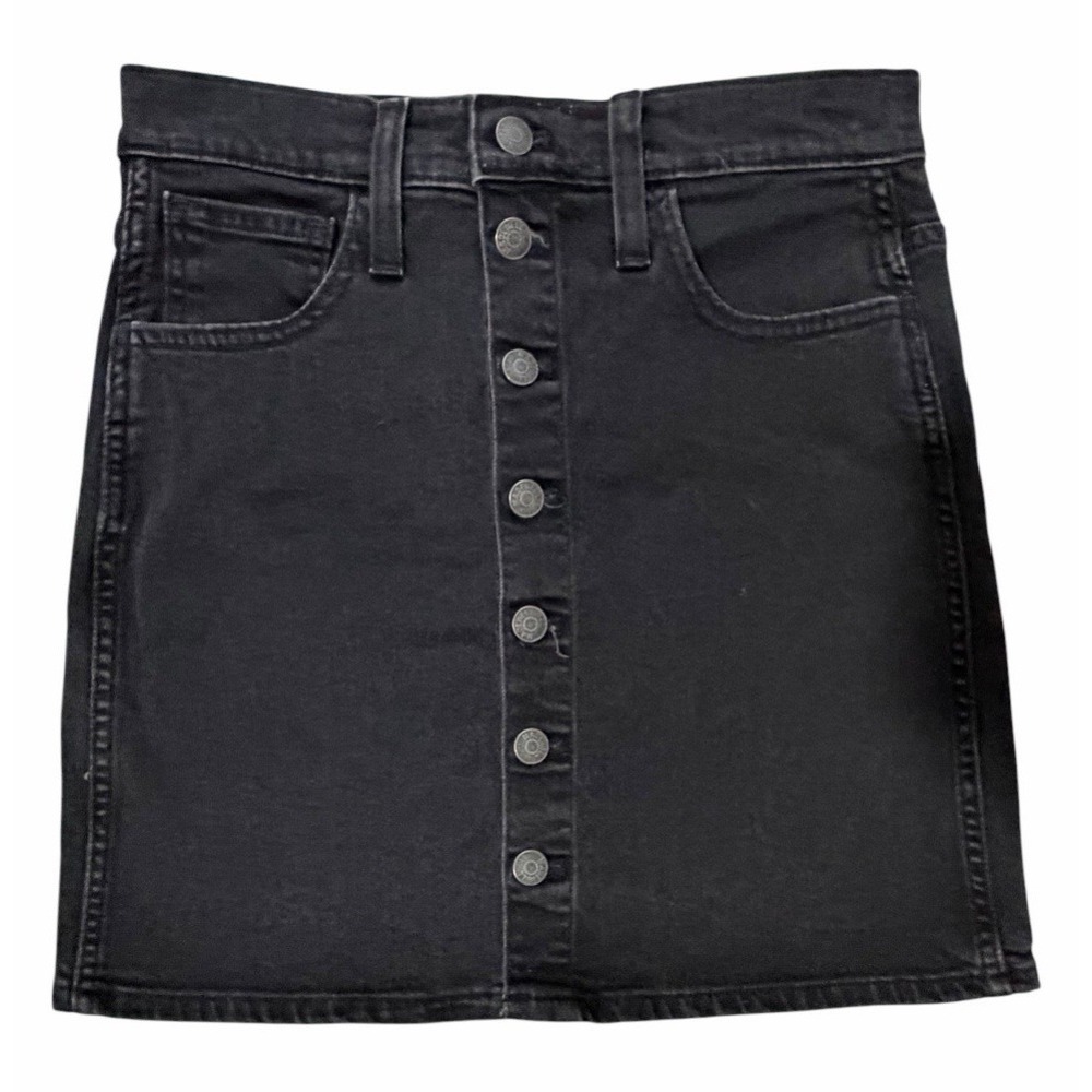Madewell Denim A-line Mini Skirt Black Women's‎ Size 25